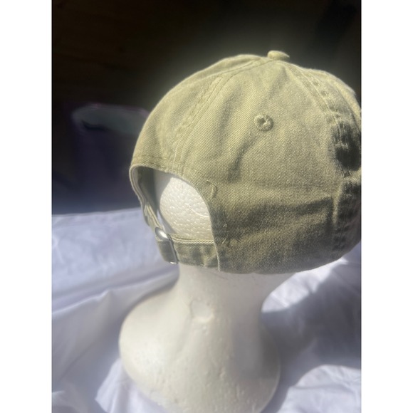 Olive Green NASH Baseball Cap Embroidered Logo Adjustable Strap Dad Hat - Picture 3 of 4